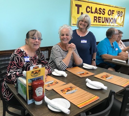 Christine Crochet with sister and Sharon Lewis